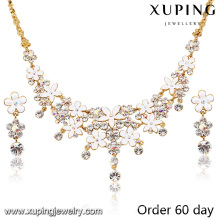 S7--Xuping Custom-Made 18K Gold Plated Jewelry Set For Wholesale Price